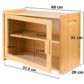 Boîte à pain en bambou Pierre, récipient à pain
