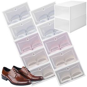 Boîtes à chaussures OSLO BLANC lot de 10 pièces