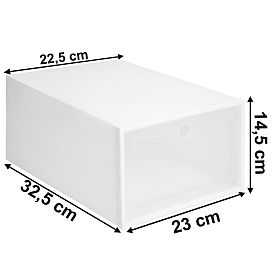 Boîtes à chaussures OSLO BLANC lot de 10 pièces