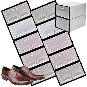 Boîtes à chaussures OSLO GRIS ensemble de 10 pièces