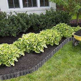 Bordure de pelouse de jardin RIBERA anthracite 280 cm
