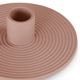 Bougeoir MORAB couleur rose poudré style bohème pour intérieur ameliahome