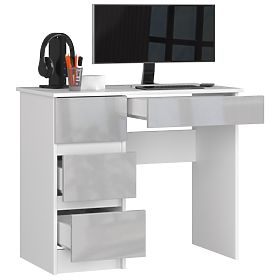BUREAU A-7 CLP MÉTALLIQUE BRILLANT GAUCHE