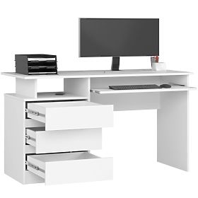 BUREAU CLP 135cm PK BLANC
