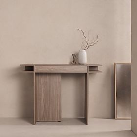 Bureau/console avec tiroir Kanso, chêne perle