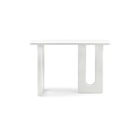 Bureau/console Lichi 120 cm, blanc, arcs, lectus