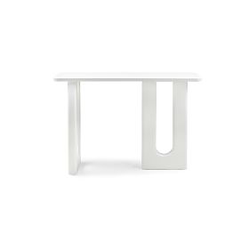 Bureau/console Lichi 120 cm, blanc, arcs, lectus