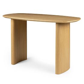 Bureau/console Oriento 120 cm, placage de chêne naturel, lectus