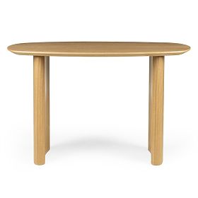 Bureau/console Oriento 120 cm, placage de chêne naturel