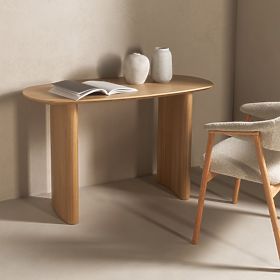 Bureau/console Oriento 120 cm, placage de chêne naturel