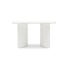 Bureau/console Pauline 140 cm, blanc, lattes