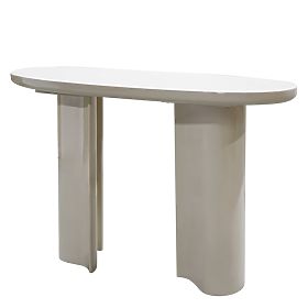 Bureau/console Puro 120 cm, beige clair, brillant