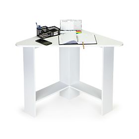 Bureau d'angle moderne blanc, MODERNHOME