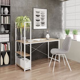 Bureau NARVIK B1 blanc/chêne sonoma