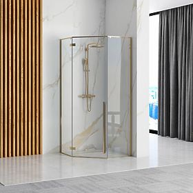 Cabine de douche Rea DIAMOND 100x100 OR, Rea