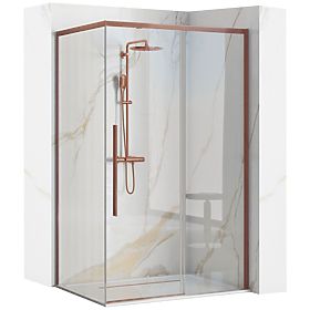 Cabine de douche SOLAR Cuivre Brossé 120x90