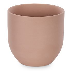 Cache-pot SHIRE couleur rose poudré style moderne pour intérieur ameliahome