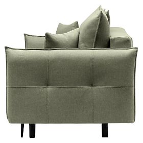 Canapé avec fonction couchage et espace de rangement Notti, vert