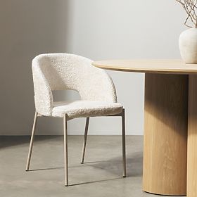 Chaise avec ouverture dans le dossier Jazz, beige clair, lectus