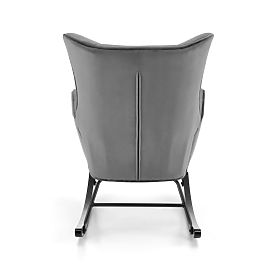 Chaise à bascule BAZALTO grise (1p=1 pièce), Halmar
