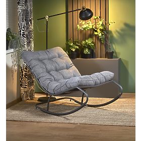 Chaise à bascule GATTO - gris, Halmar