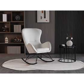 Fauteuil de relaxation blanc LIBERTO 3, Halmar
