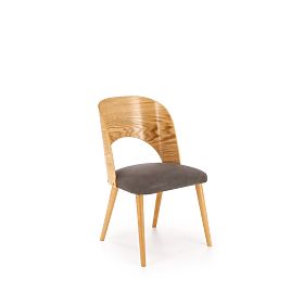 Chaise CADIZ chêne naturel / gris (1p=2pcs)