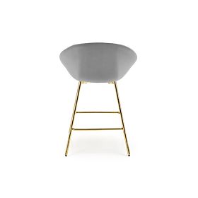 Chaise de bar H112 gris / doré (2p=2pcs)