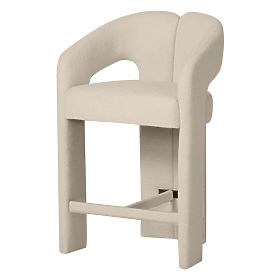 Chaise de bar rembourrée Castelo beige