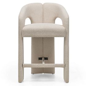 Chaise de bar rembourrée Castelo beige