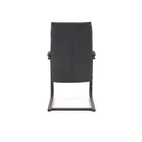 Chaise de bureau ADRIANO SKID noire, Halmar