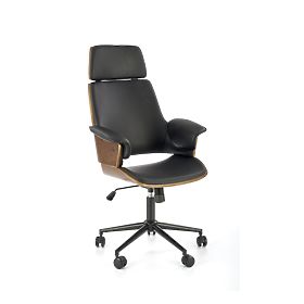 Fauteuil de bureau WEBER noyer / noir, WEBBER