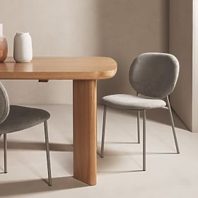 Chaise de salle à manger Alexa, marron clair/pieds beige, lectus