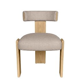 Chaise de salle à manger Bali, en bois, beige/frêne