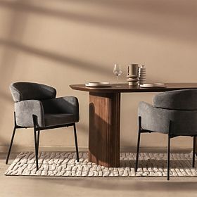 Chaise de salle à manger Granda grise