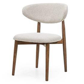 Chaise de salle à manger Larnaca beige/marron