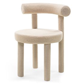 Chaise de salle à manger Pedro 2.0, beige, bouclé, lectus