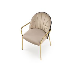 Chaise K500 beige / noire (1p=2 pcs)