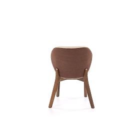 Chaise K583, noyer / marron / beige (1p=2pcs)