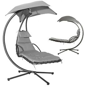 Chaise longue de jardin balançoire fauteuil suspendu panier ModernHome