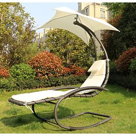 Chaise longue de jardin à bascule hamac de jardin