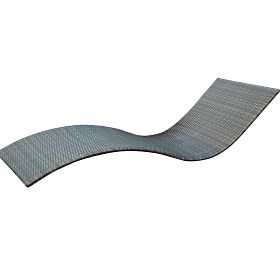 Chaise longue de jardin SUCCESSO en résine tressée