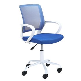 CHAISE PIVOTANTE FD-6 BLANC / BLEU