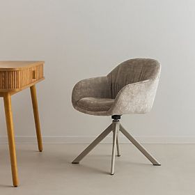 Chaise pivotante Kairo, beige, lectus