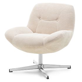 Chaise pivotante Lunno beige, lectus