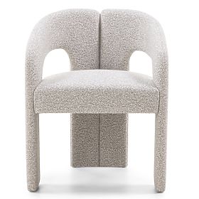 Chaise rembourrée Castelo gris-beige