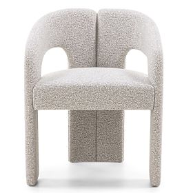Chaise rembourrée Castelo gris-beige