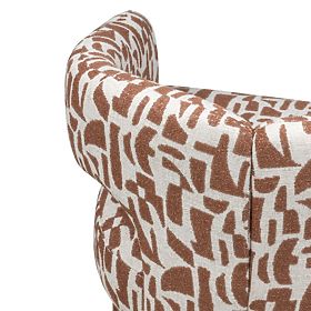 Chaise rembourrée Castelo, marsala