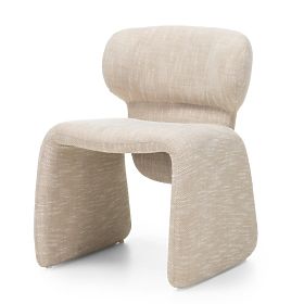 Chaise rembourrée Nabila, beige, lectus