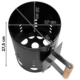 Cheminée d'allumage de barbecue KORTEN